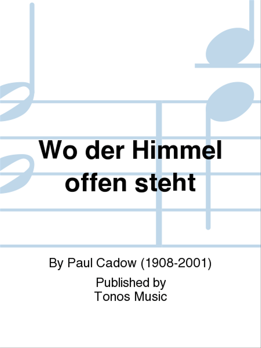 Wo der Himmel offen steht 4-Part scores gallery preview page 1