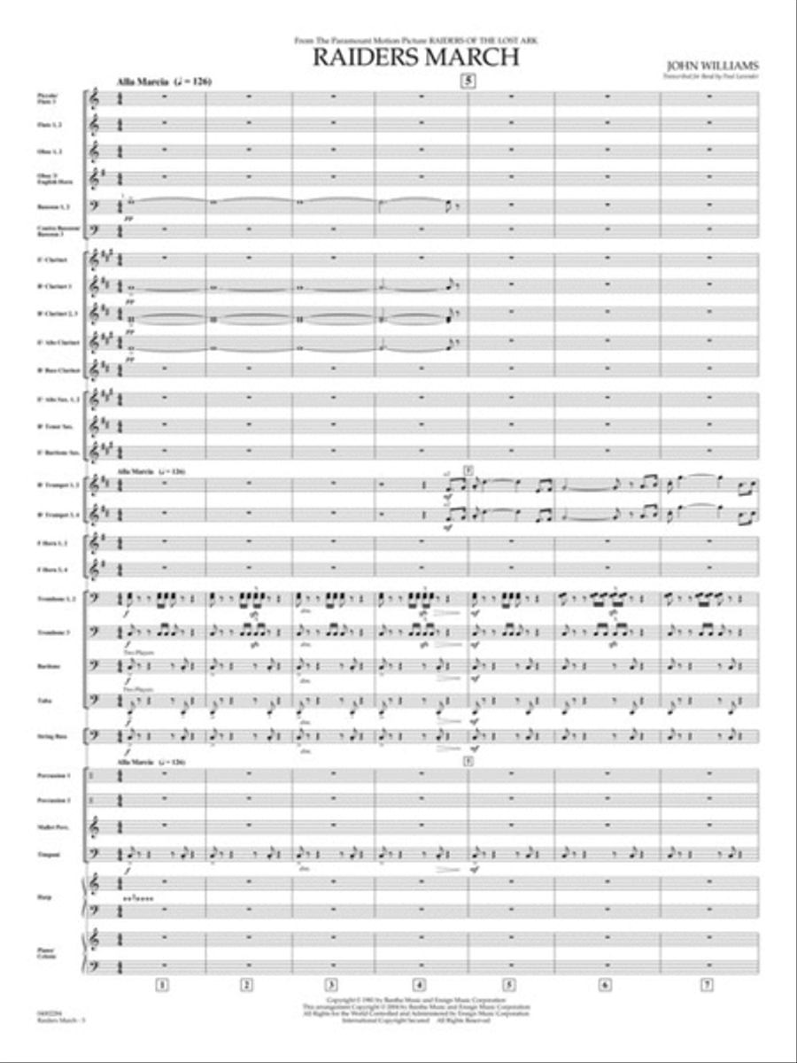 Raiders March Raiders March Concert Band scores gallery preview page 3