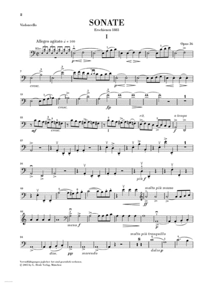 Sonata A minor Op. 36 and Other Works