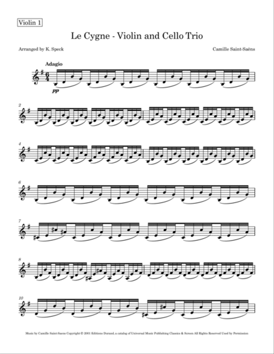 Le Cygne Le Cygne String Trio scores gallery preview page 5