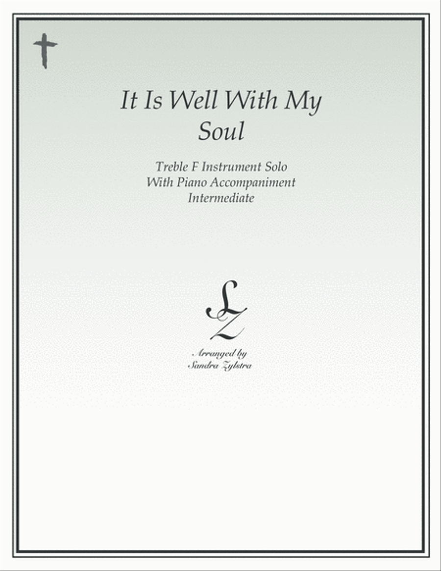 It Is Well With My Soul (treble F instrument solo) Horn scores gallery preview page 1