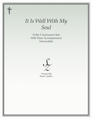 It Is Well With My Soul (treble F instrument solo)