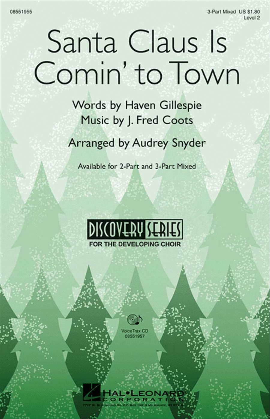 Santa Claus Is Comin' to Town Choir scores gallery preview page 1