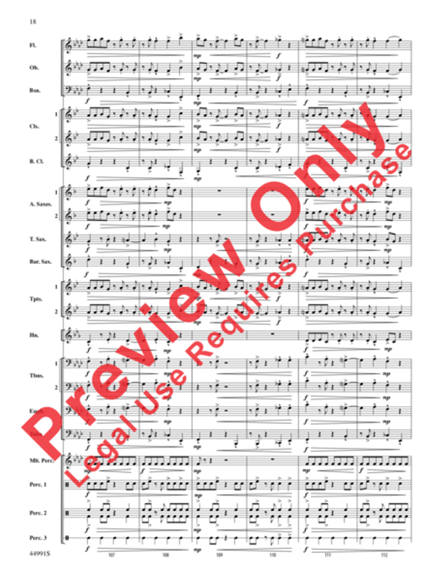 Amazonia Concert Band scores gallery preview page 19
