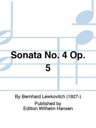 Sonata No. 4 Op. 5
