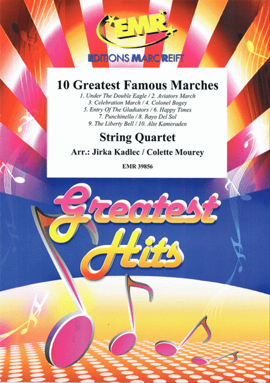 10 Greatest Famous Marches String Quartet scores gallery preview page 1
