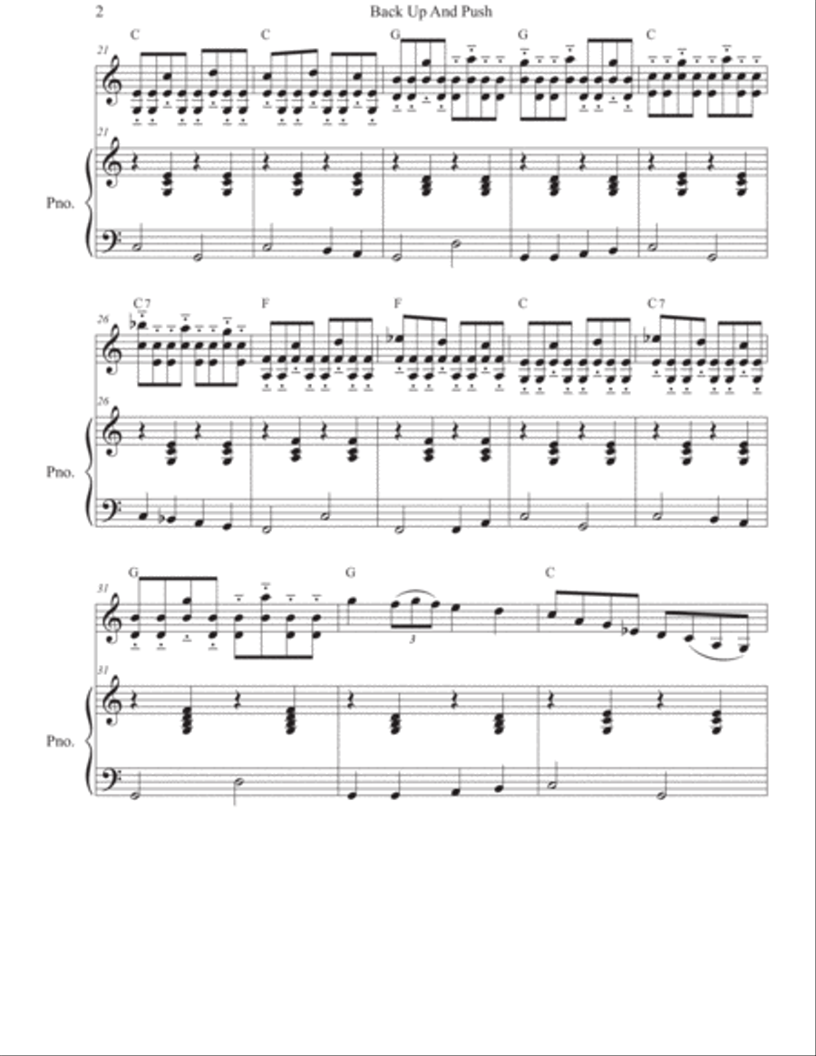 Back Up And Push for Fiddle Violin Solo scores gallery preview page 6