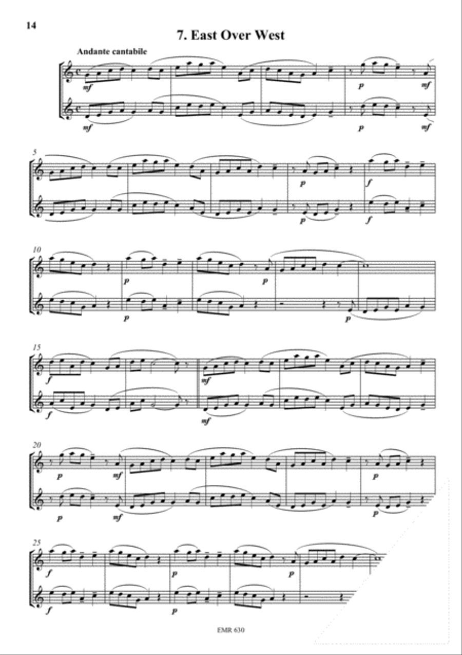 8 Happy Pieces Trombone Duet scores gallery preview page 9
