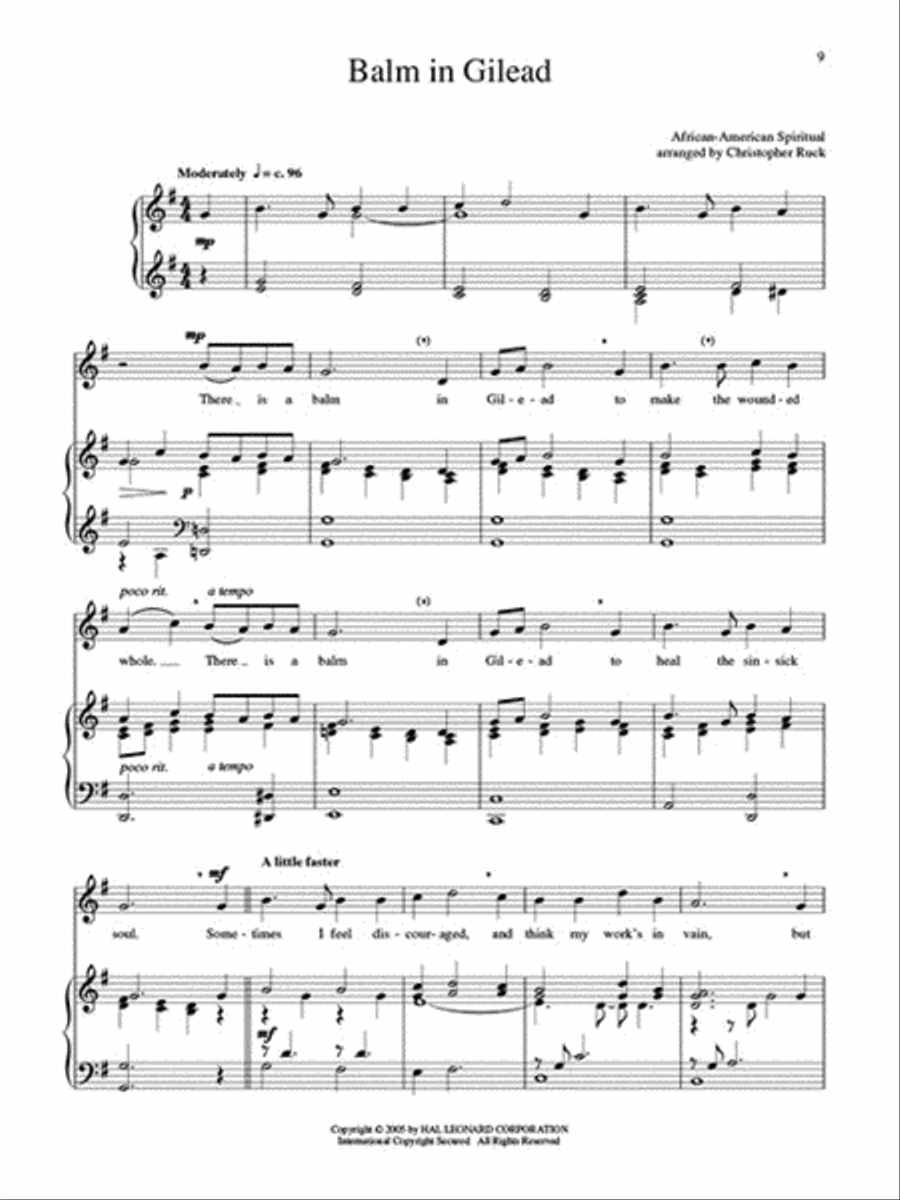 15 Easy Spiritual Arrangements for the Progressing Singer Voice scores gallery preview page 7