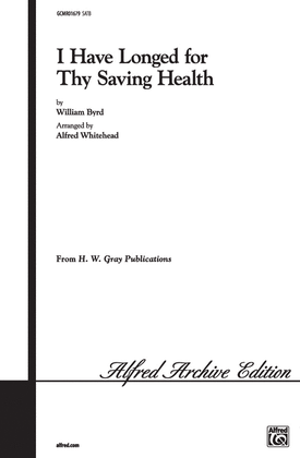 Book cover for I Have Longed for Thy Saving Health