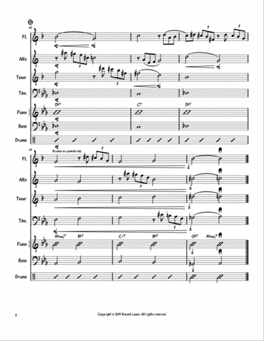 Ruby, My Dear Small Ensemble scores gallery preview page 6