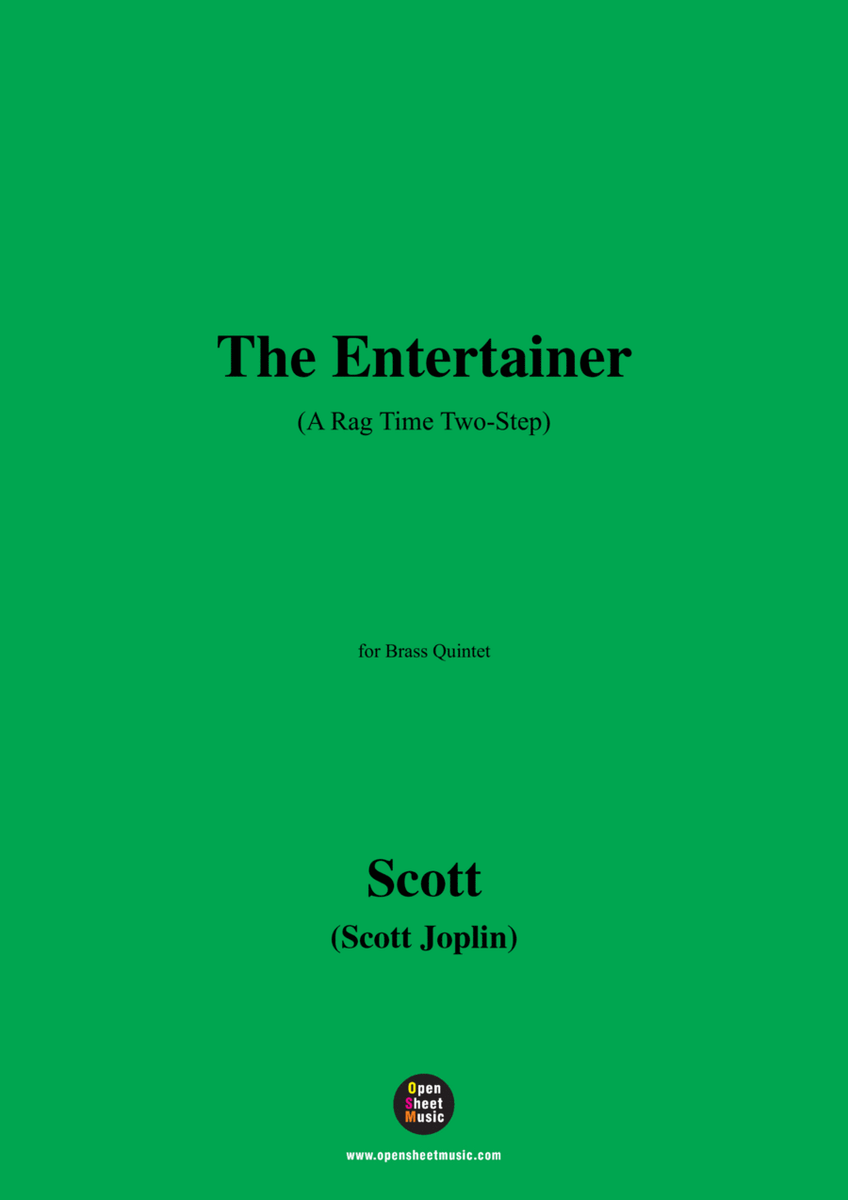 Joplin-The Entertainer(A Rag Time Two-Step),for Brass Quintet image number null