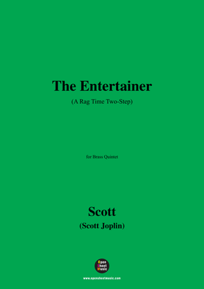 Book cover for Joplin-The Entertainer(A Rag Time Two-Step),for Brass Quintet