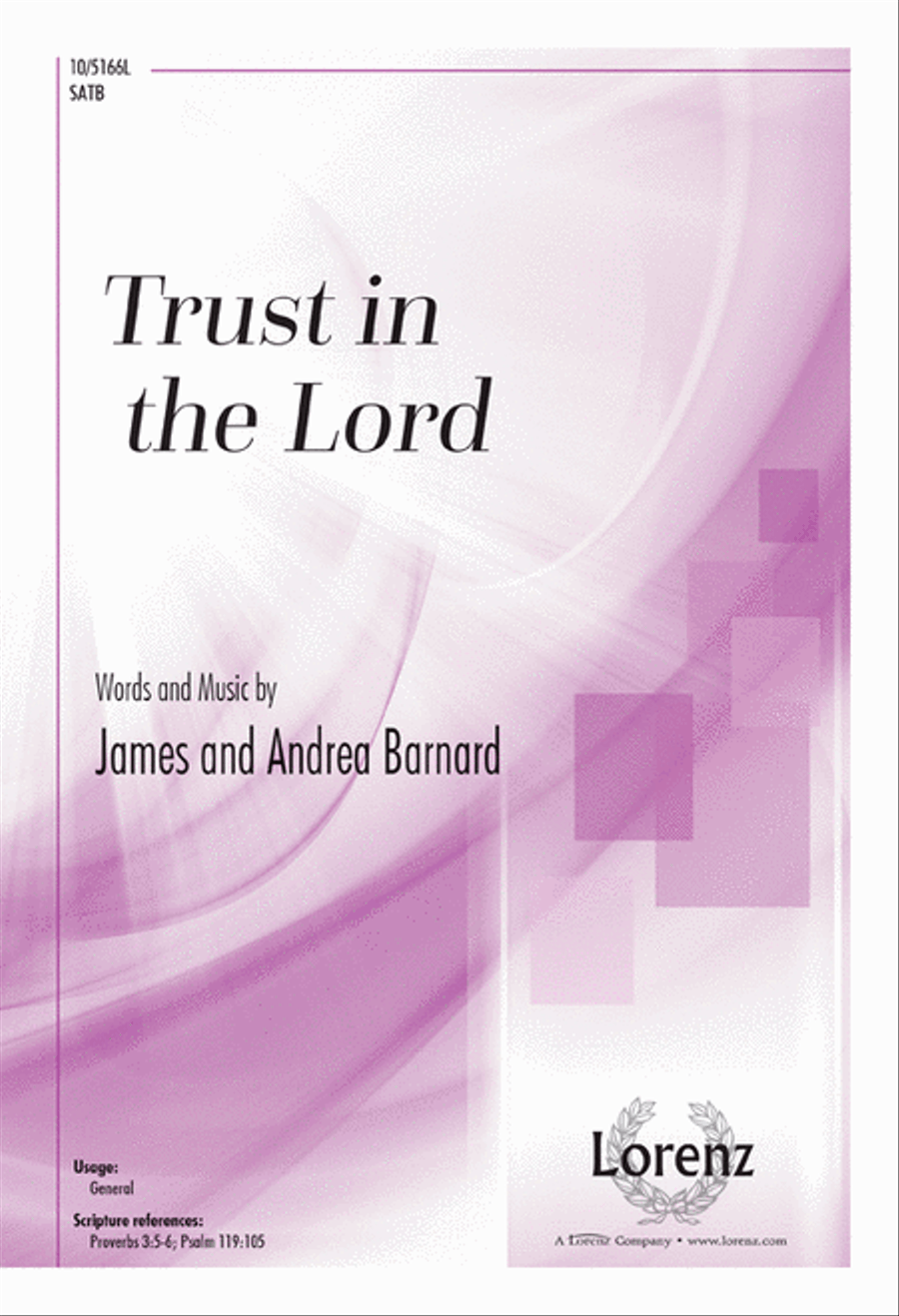 Trust in the Lord Trust in the Lord 4-Part scores gallery preview page 1