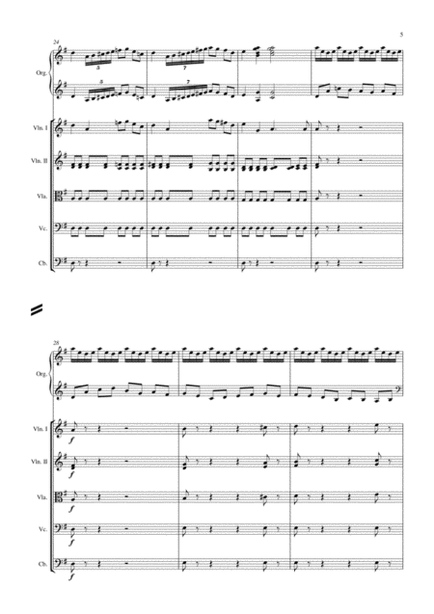 Carson Cooman: Concerto for Portatif Organ and Strings (2006), score and complete parts