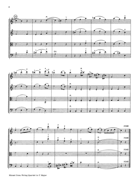 Haydn String Quartets: Score