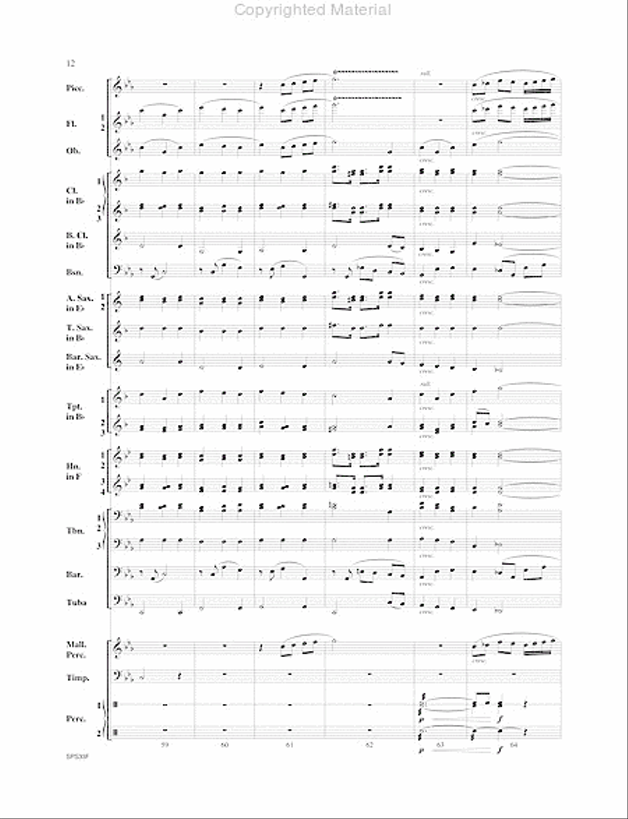 I Wonder As I Wander I Wonder As I Wander Concert Band scores gallery preview page 13
