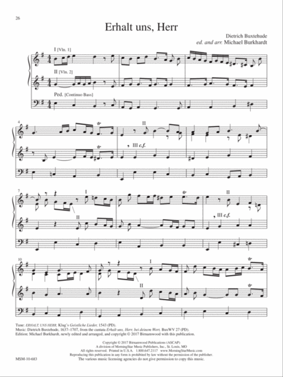 Erhalt uns, Herr Organ scores gallery preview page 3
