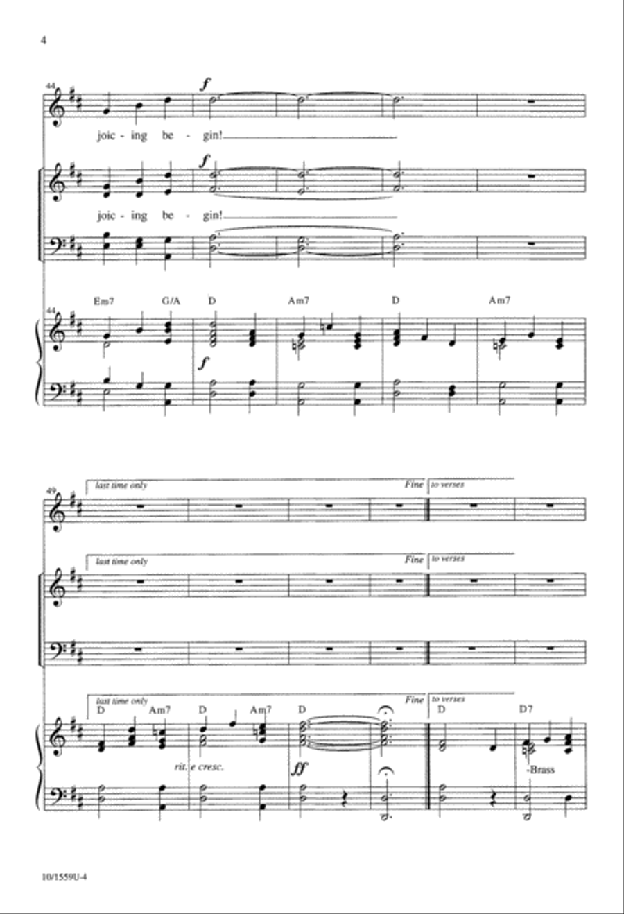 Open the Gates 4-Part scores gallery preview page 4