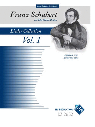 Book cover for Lieder Collection, Vol. 1 - voix élevée