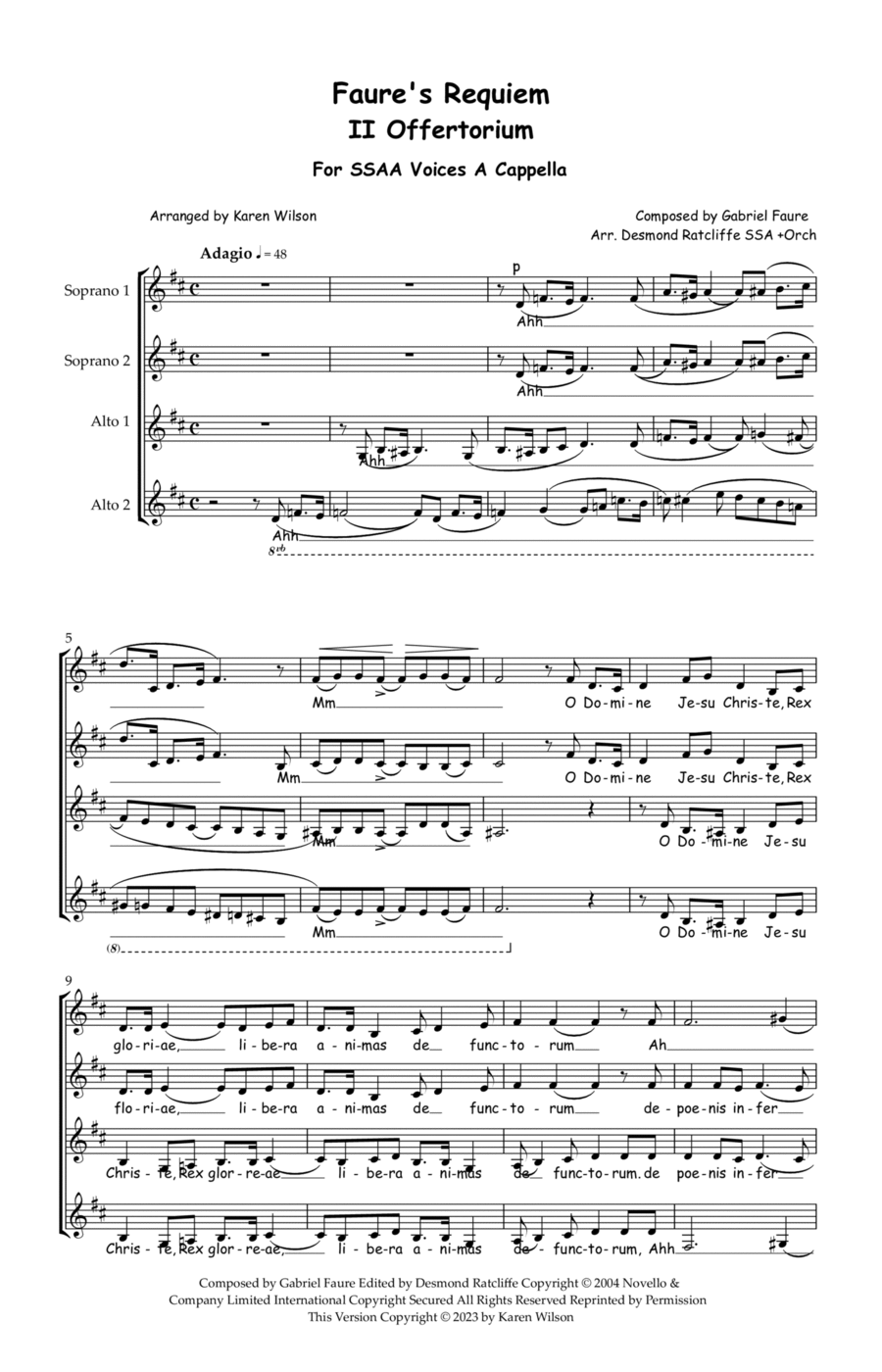 Requiem SSAA scores gallery preview page 1