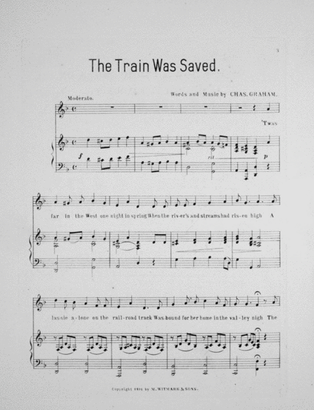 The Train Was Saved. Descriptive Song and Chorus