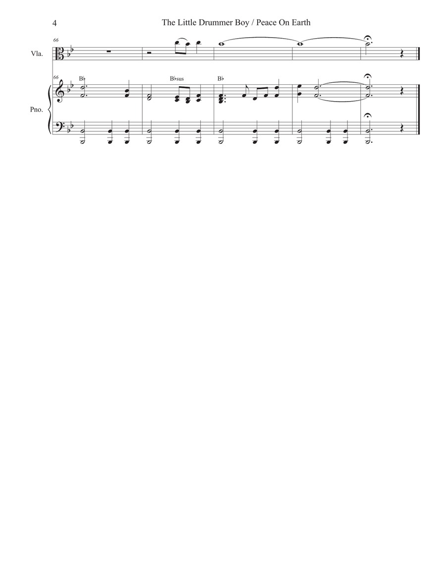 Peace On Earth Viola scores gallery preview page 4