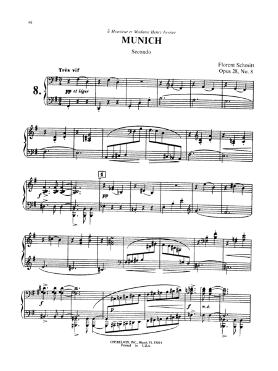 Schmitt: Album of Piano Duets, Volume II Piano Duet scores gallery preview page 1