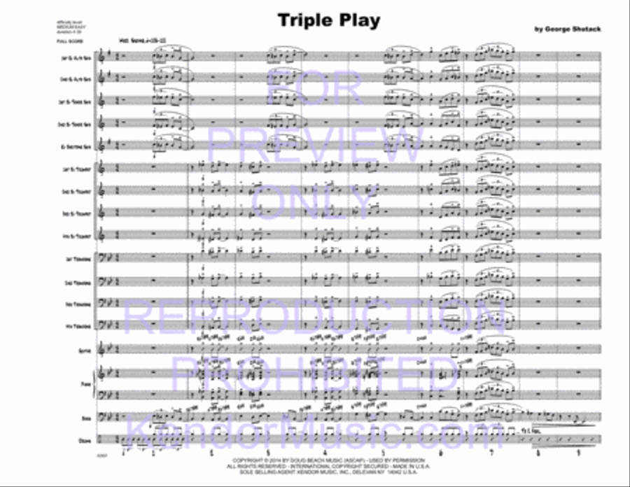 Triple Play Triple Play Jazz Ensemble scores gallery preview page 2