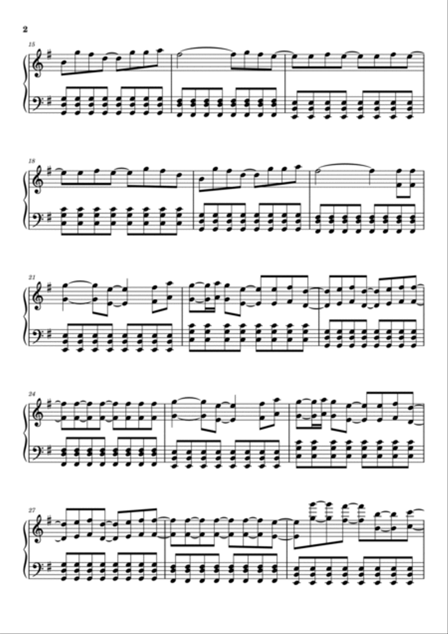 Zombie Piano Solo scores gallery preview page 2