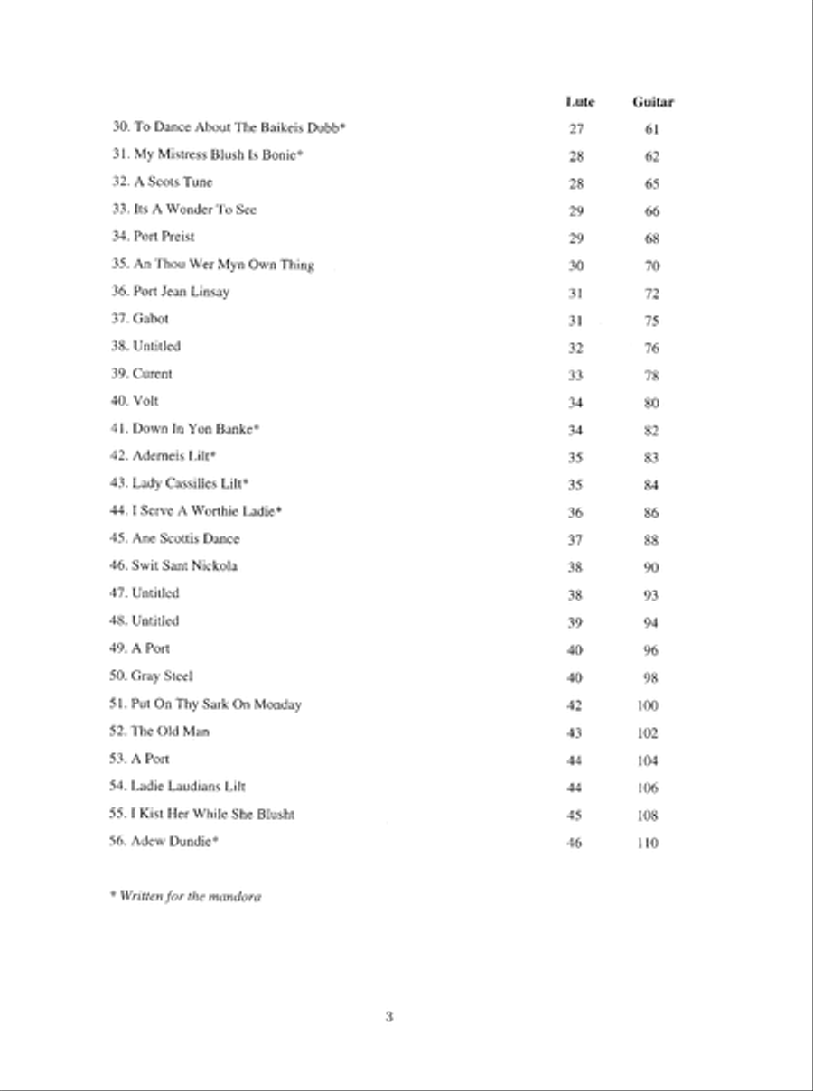 The Scottish Lute Lute scores gallery preview page 4