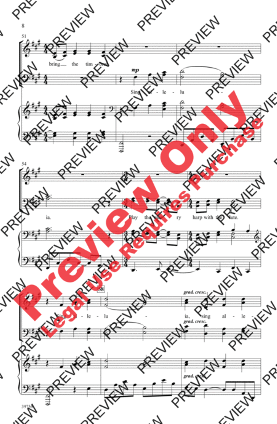 Exsultate, Jubilate Deo Exsultate, Jubilate Deo 4-Part scores gallery preview page 16