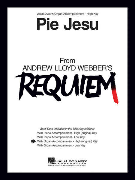 Andrew Lloyd Webber: Pie Jesu - High key / organ
