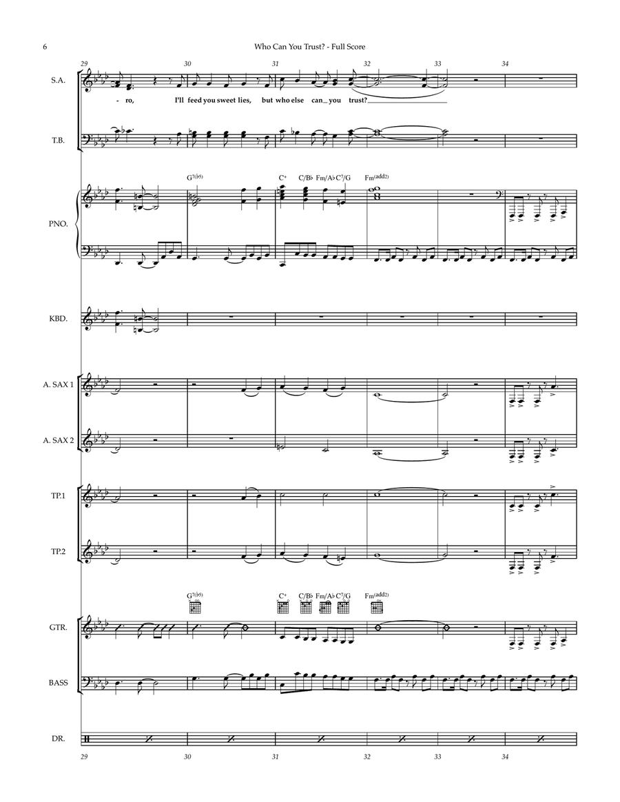Who Can You Trust Large Ensemble scores gallery preview page 6