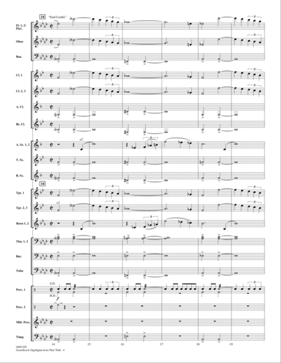 Star Trek - Soundtrack Highlights - Full Score Score scores gallery preview page 4