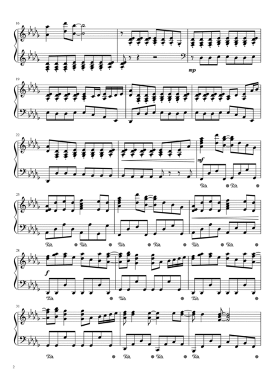 Video Killed The Radio Star Piano Solo scores gallery preview page 2