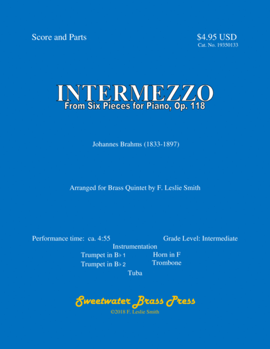 Intermezzo (from Six Pieces for Piano, Op. 118) image number null