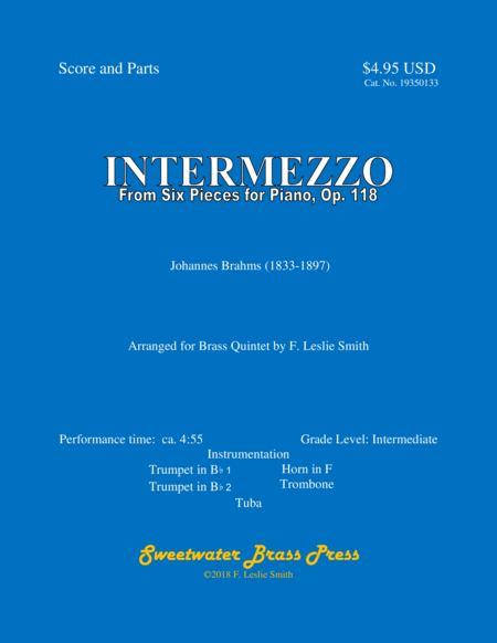 Intermezzo (from Six Pieces for Piano, Op. 118) image number null