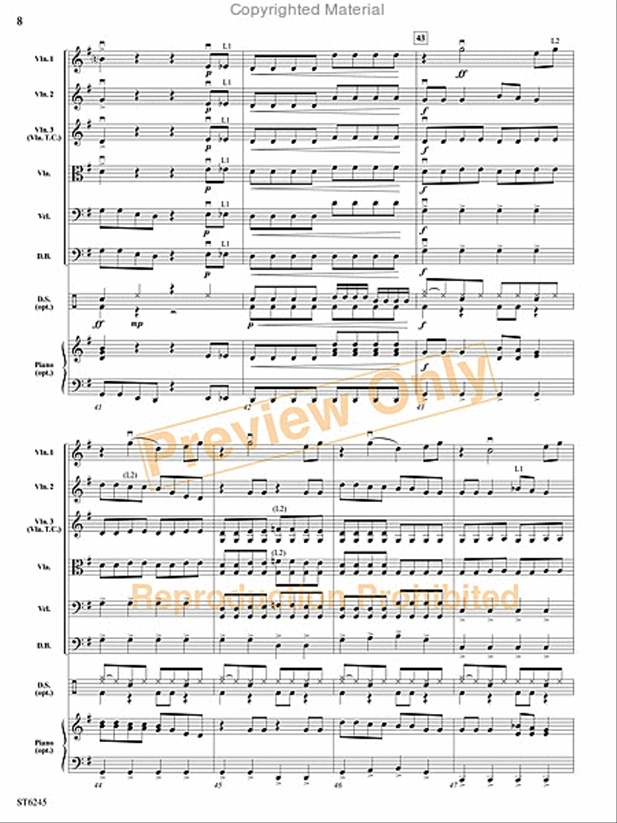 Rocket Out! String Orchestra scores gallery preview page 7