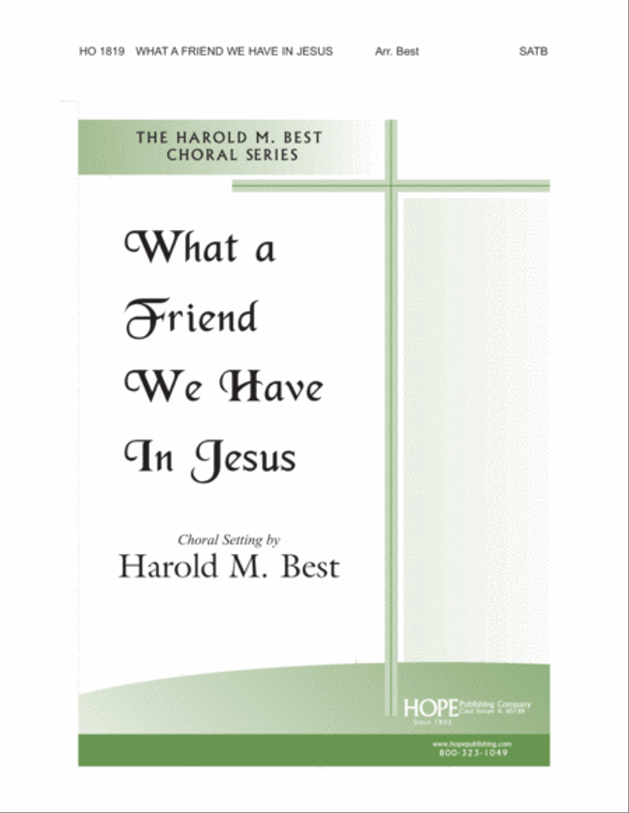 What a Friend We Have in Jesus Choir scores gallery preview page 1