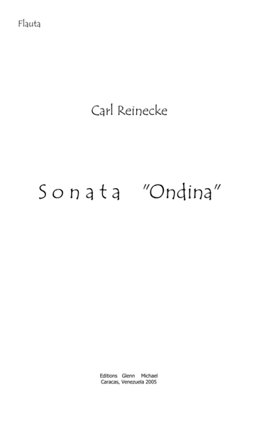 Reinecke Sonata for flute & piano (Ondina) image number null