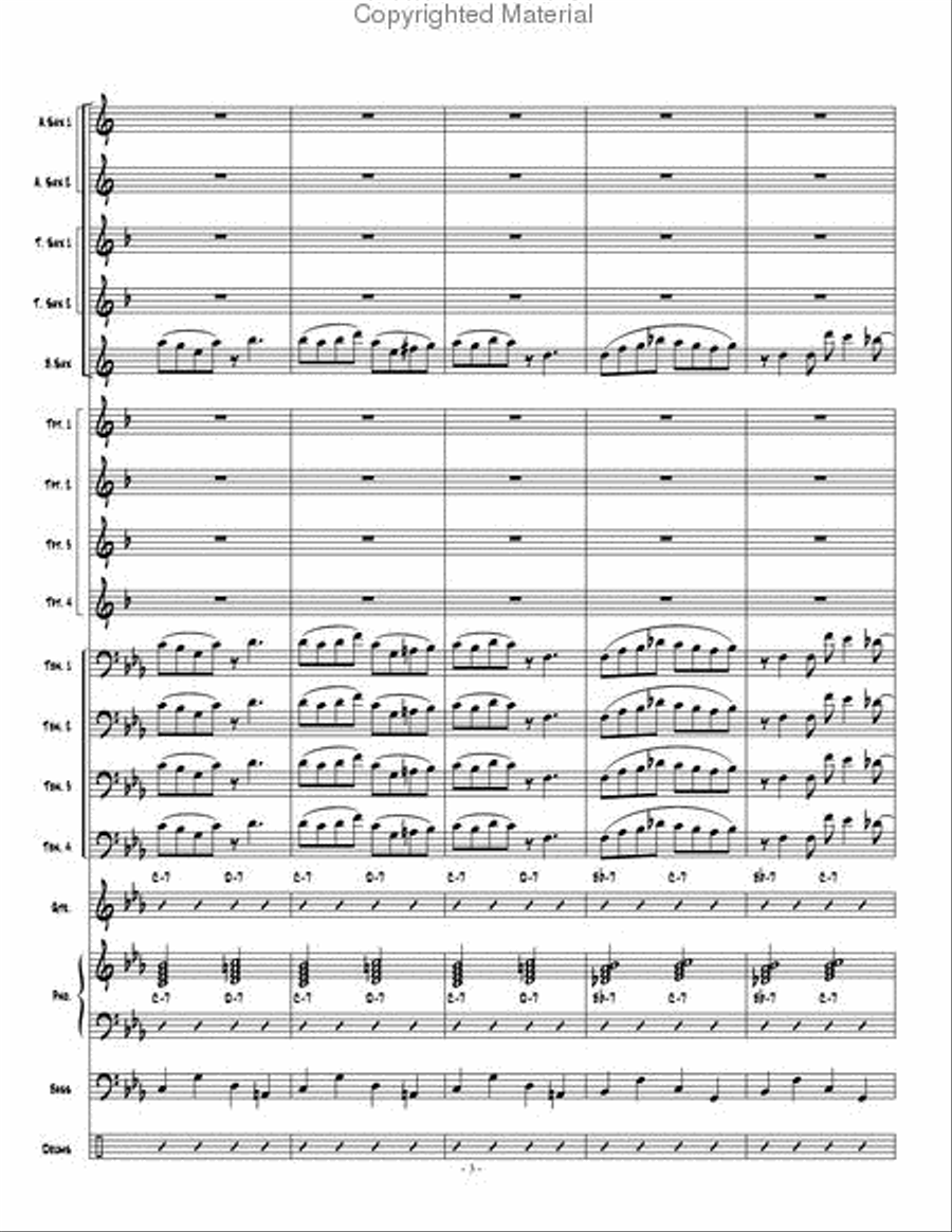 Dakashuffle Jazz Ensemble scores gallery preview page 4