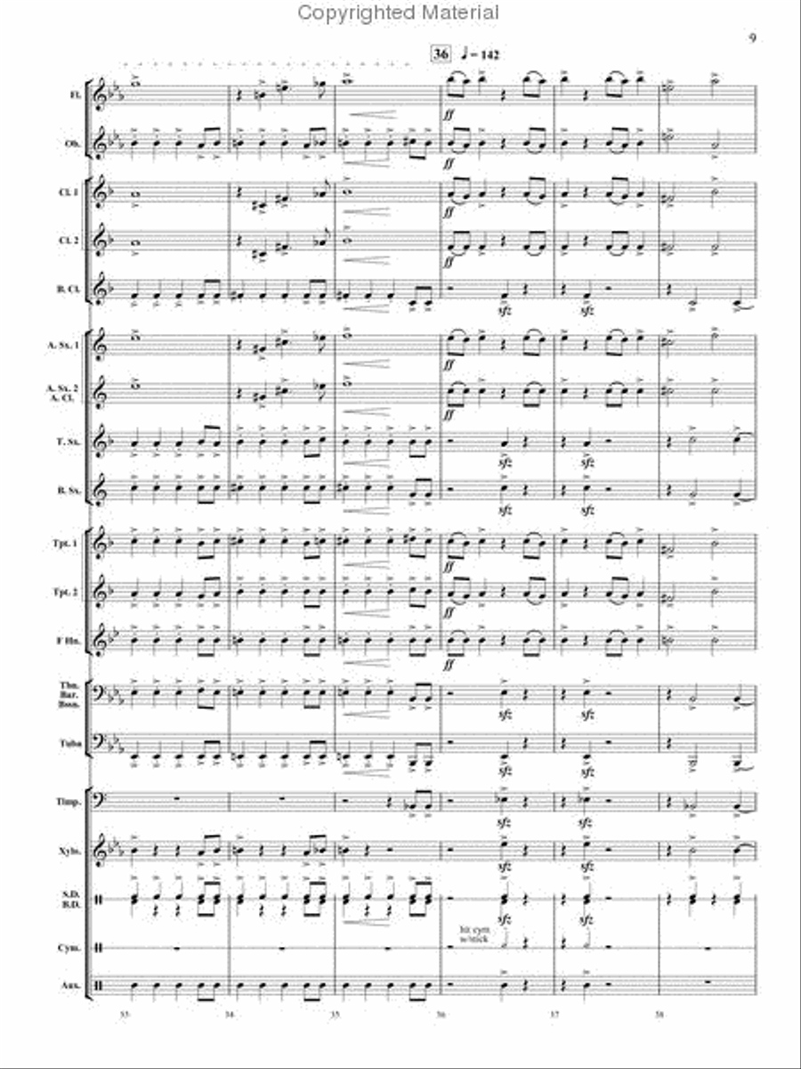 Spania Concert Band scores gallery preview page 8