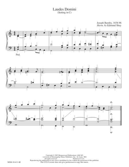 Laudes Domini (Hymn Harmonization)