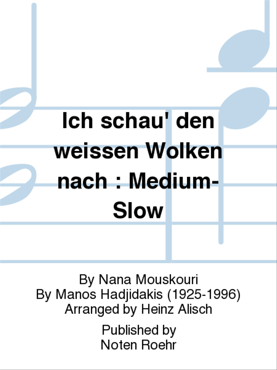 Ich schau' den weissen Wolken nach Score scores gallery preview page 1