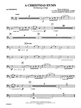 A Christmas Hymn: 2nd Trombone
