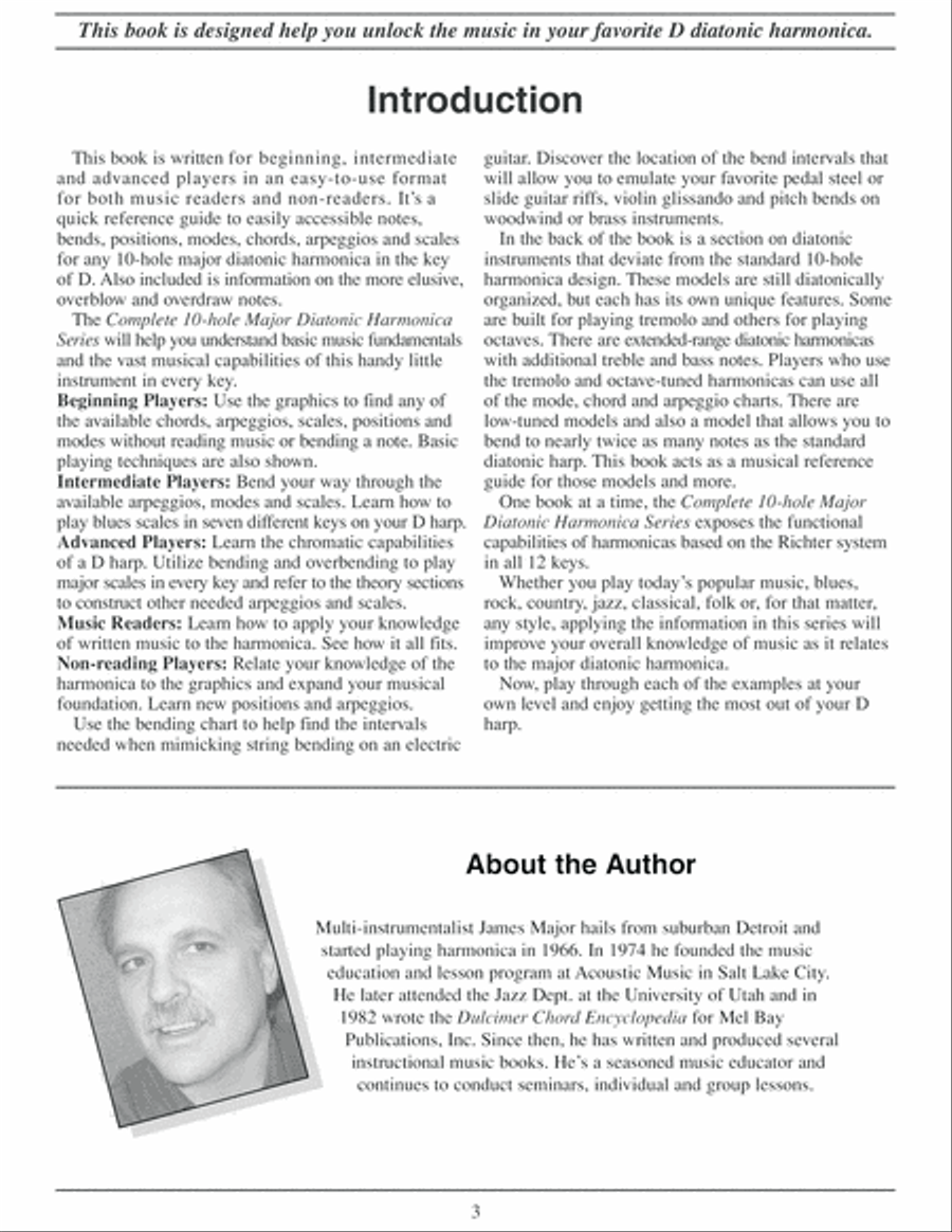 Complete 10-Hole Diatonic Harmonica Series: D Harmonica Book Harmonica scores gallery preview page 4