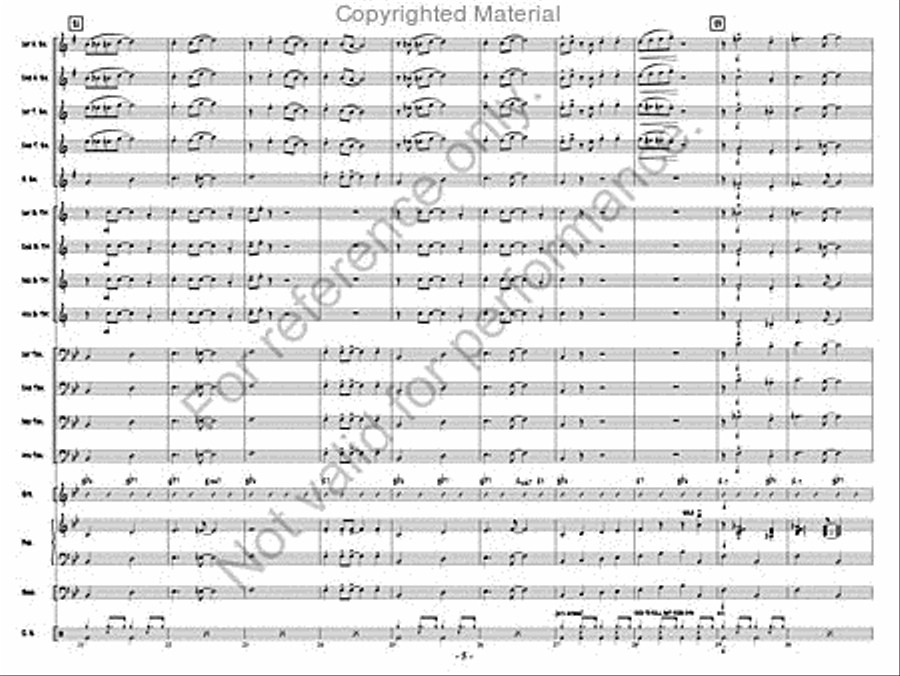 Just Fine! Jazz Ensemble scores gallery preview page 4