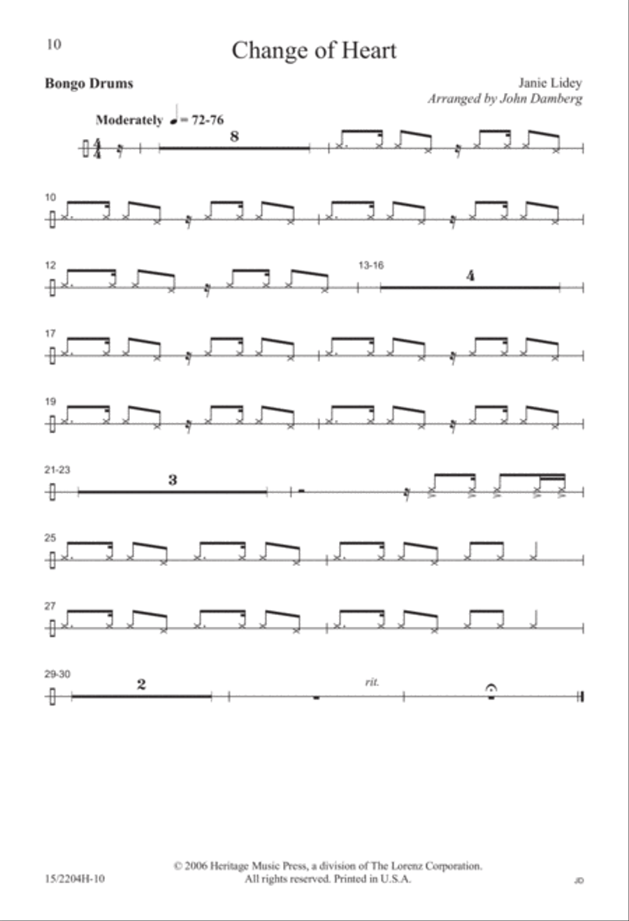 Change of Heart 4-Part scores gallery preview page 8