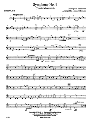Symphony No. 9 (Fourth Movement): Bassoon